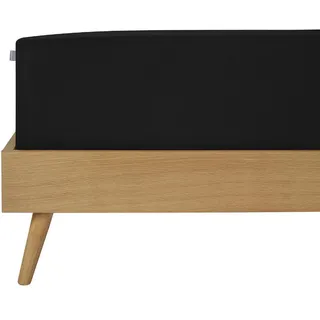 SCHIESSER Spannbettlaken Jersey-Elasthan 150 x 200 cm schwarz