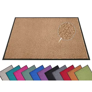 HANSE HOME Fußmatte (S-XXL) 120x180cm – 12 Farben – Fussmatte Outdoor Schmutzfangmatte Türmatte Waschbar & Wetterfest rutschfest für Eingangsbereich & Außenbereich – Caramel
