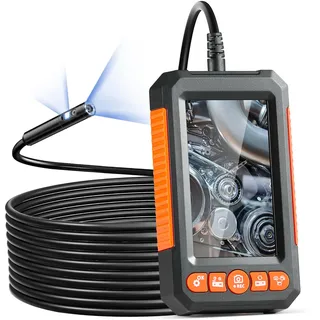 VEVOR Kanalkamera Endoskopkamera Inspektionskamera 1080P Rohrkamera 5m Kabel 4,3" Display