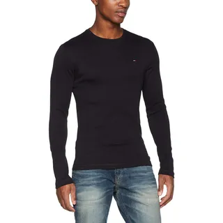 Tommy Hilfiger Tommy Jeans Tjm Original Rib Longsleeve Tee Dm0dm04409 Langarm Strickoberteile, schwarz