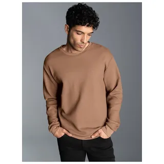Trigema Sweatshirt »TRIGEMA Sweatshirt in Waffeloptik«, braun