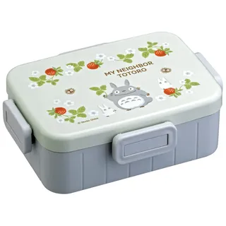Skater YZFL7AG-A My Neighbor Totoro Wooden Strawberries Lunchbox, 650 ml, antibakteriell, 4-Punkt-Verschluss, für Damen, hergestellt in Japan