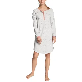 CALIDA Sweet Dreams Nachthemd Damen, aus 100% Baumwolle, mit Knopfleiste