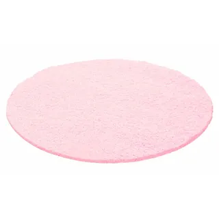 Hochflor-Teppich AYYILDIZ TEPPICHE "Life Shaggy 1500 , auch als Läufer und in Rund erhältlich" Gr. 10, pink, H:30mm Ø:200cm, Kunstfaser, Teppiche, Hochflor-Teppich, Langflor, uni, große Farb- und Größenauswahl. Wohnzimmer, alle Räume