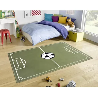 HANSE HOME Teppich »Estadio« rechteckig 8 mm Höhe Kinderteppich, Spielteppich, Spielunterlage, Fußball, Kinderzimmer HANSE Home grün