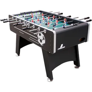 Ambia Garden FUßBALLTISCH Arena , Schwarz , Holz , 75x88x141 cm , Fsc, EN 71 , Torzähler manuell, Rollenlager, Balleinwurf auf beiden Spielerseiten , Freizeit & Co, Spieltische, Tischfußball & Co