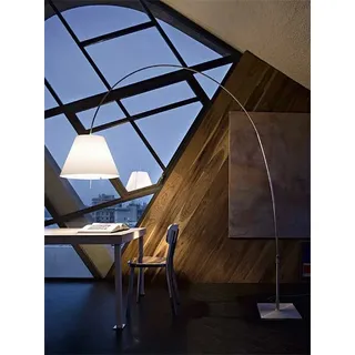 Luceplan Stehleuchte Lady Costanza grau, Designer Paolo Rizzatto, 250x36x36 cm