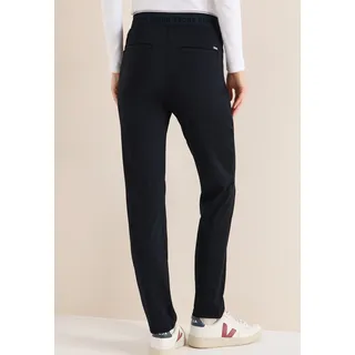 Cecil Stoffhose "Style Tracey" mit Stretch und elastischem Bund, universal blau
