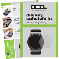 Dipos Displayschutzfolie Antireflex, Smartwatch Schutzfolie, Transparent