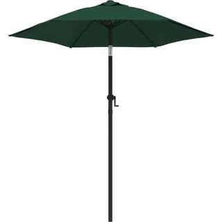 vidaXL Sonnenschirm Grün 200 x 224 cm Aluminium - Grün
