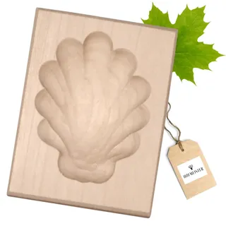 HOFMEISTER® Backform, 6 cm, Motiv Muschel/Bärentatze, aus heimischem Ahorn Holz, 100% Made in Germany