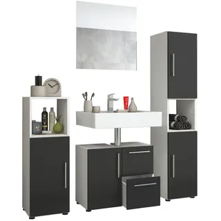 VCM Flandu 4-tlg. weiß/schwarz