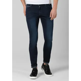 Slim-fit-Jeans TIMEZONE "Slim ScottTZ", Herren, Gr. 34, Länge 32, blau, 83% Baumwolle 15% Polyester 2% Elastan, normal, Jeans Slim-fit-Jeans