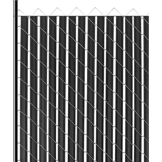 Vevor Sichtschutzlamellen 174 cm schwarz Kunststoff