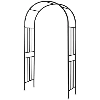 IDEALHOUSE Rosenbogen aus Metall, Stabiler Gartenbogen mit 20 mm verstärkten verzinkten Stahlrohren, rostfrei & wetterfest – 150x50x267 cm – Ideal als Rankhilfe für Rosen und Kletterpflanzen