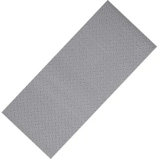 SucceBuy Garagenbodenmatte, 2280 x 6100 mm rutschfeste Matte, PVC-Noppenmatte mit doppelseitigem Klebeband, 2,2 mm dick, Bodenschutzmatte für Lager und Fitnessstudios, silbergrau