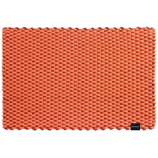 REMEMBER Fußmatte "Lida" coral, 90 x 58 cm, handgewebte , robuste Desgin-Fußmatte für den Innenbereich