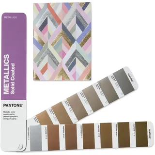 Pantone GG1507C Metallics Guide – Wässrig glänzender und metallisch beschichteter Farbfächer in chromatischer Farbanordnung