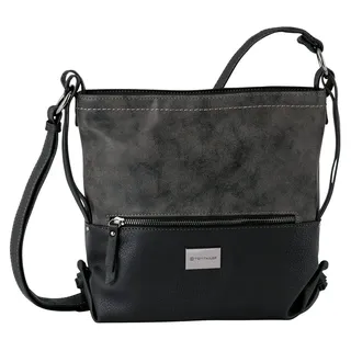 Tom Tailor Elin Damen Umhängetasche Crossbody Bag Mittelgroß schwarz