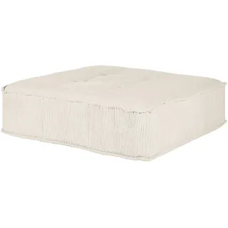 Trendmanufaktur Sitzkissen , Weiß , Textil , quadratisch , 128x40x128 cm , Made in Europe , hochwertige Qualität , Heimtextilien, Wohntextilien, Sitzkissen