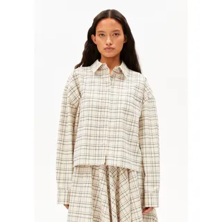 KARIERTE BOXY BLUSE |100% Bio-Baumwolle - mehrfarbig (XL)