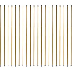 Windhager Stahl-Pflanzstab Bambusoptik-Set, Stahl-Rankstab, Pflanzenstütze, Rankhilfe, Pflanzstäbe, Tomatenstäbe, Braun, 20 Stück, 90 cm, 89132