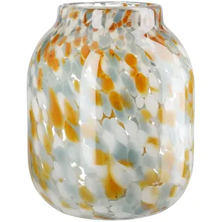 Glas Art Vase Joyce - blau, braun, klar, weiß - Glas - Höhe 24cm - wasserdicht - Blumenvase