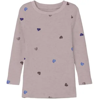 NAME IT Mädchen Nmfnutti Ls Top Noos, Burnished Lilac, 98
