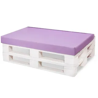Setgarden Palettenkissen Palettenauflagen Bankauflagen Große Bodenkissen Kinder Bodenkissen Sitzkissen Stuhlkissen Gartenkissen (120_x_50_cm, Hellviolett)