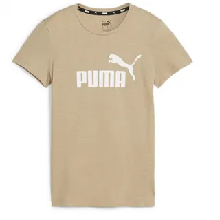 Puma ESS Logo Heather Damen T-Shirt braun - S