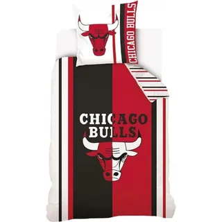 Chicago Bulls Bettbezug 140 x 200 cm - 70 x 90 cm - Baumwolle - Rot