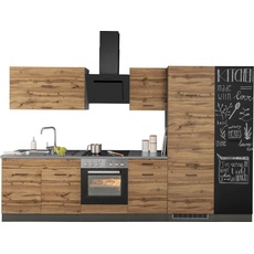 Bild MÖBEL Küchenzeile »Trier«, ohne E-Geräte, Breite 320 cm, grau