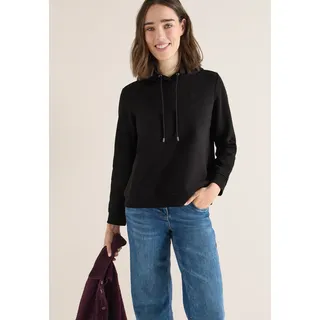 Cecil Kapuzensweatshirt, schwarz