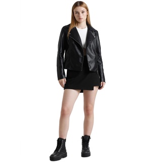 ONLY Damen ONLNEWMELISA Faux Leather Biker CC OTW Lederjacke, Black, XL