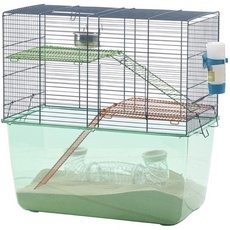 Savic Habitat Metro Gerbil-navy blue - color assorted 26x52x52.5