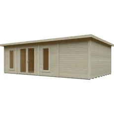 Kiehn-Holz Gartenhaus »Geiseltalsee«, aus naturbelassenem Fichtenholz, beige