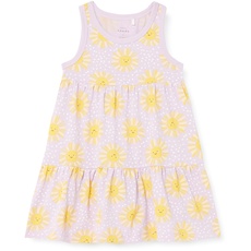 NAME IT Mädchen NMFVIGGA Spencer Dress J1 Kleid, Orchid Bloom/AOP:Sun, 116