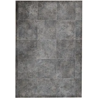 Tadi & Imperio Vinylteppich, Metallimitat in Rostgrau, industrielles und Elegantes Design, für Innendekoration, 100 x 150 cm