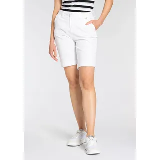 Herrlicher Shorts »Lovley Short Satin Powerstrech«, weiß