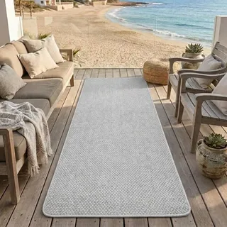 Tadi & Imperio1979 Langer Teppich für den Innen- und Außenbereich, Terrasse, Garten, Eingänge, Flur, Balkon, Esszimmer, Küche, erhältlich in Gold und Beige, 85 x 500 cm.