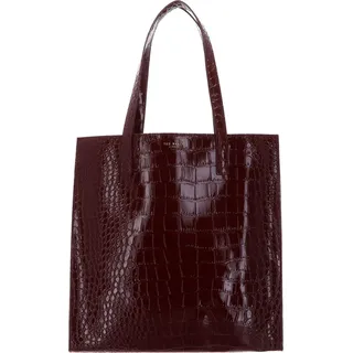 Ted Baker Handtasche Wenonaa Croc Effect Icon Bag Wine weinrot - bordeaux, Dunkelrot