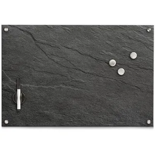 Zeller Glas-Magnettafel 60,0 x 40,0 cm Schiefer anthrazit