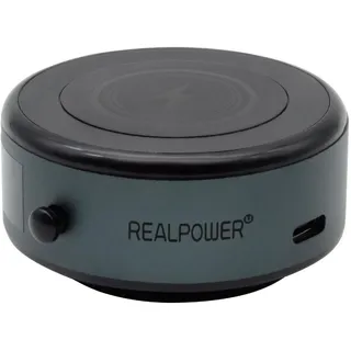 Realpower ChargeAir MAG Car Passive Halterung Handy/Smartphone Schwarz