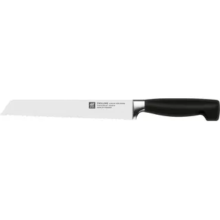 Zwilling Vier Sterne Brotmesser 20 cm Schwarz