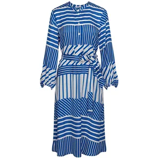 Seidensticker Damen Blusenkleid - Kleid - Regular Fit - Midi Kleid - Stehkragen - Langarm - 100% Viskose