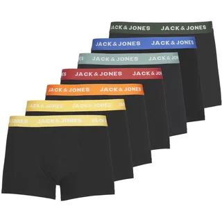 JACK & JONES Vito Solid Boxershorts Black 7er Pack L