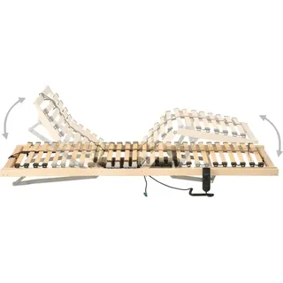 vidaXL Lattenrost Elektrisch mit 28 Latten 7 Zonen 90x200 cm - Braun