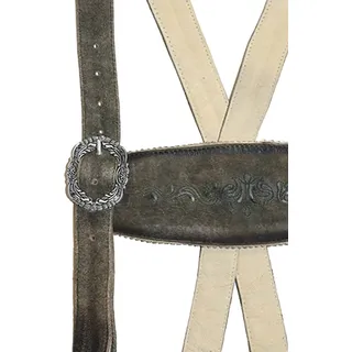 Hosenträger JCC "Hosenträger 31023203", Herren, Gr. 52, braun, Obermaterial: 100% Ziegenveloursleder GOVL., Hosenträger Hosenträger