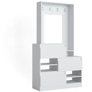 Vicco Evia 100 x 180 x 39 cm weiß / weiß