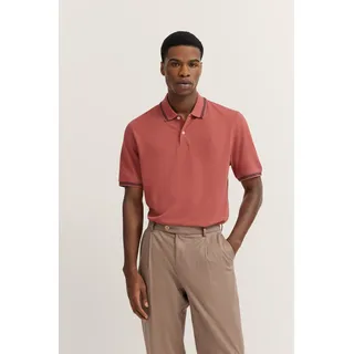 Poloshirt BUGATTI, Herren, Gr. XXL, 910, apricot, 100% Baumwolle, unifarben, normal, ohne Ausschnitt, Rippbündchen, Shirts Poloshirt, mit Kontraststreifen und Bruststickerei